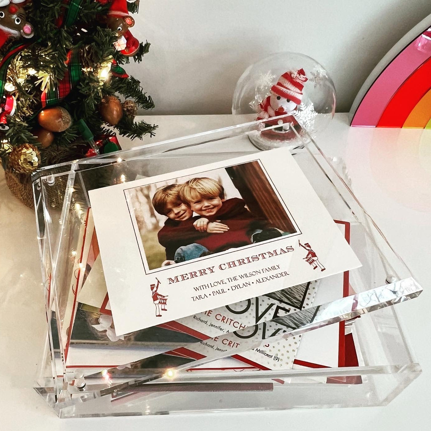 Clear Acrylic 8" x 10" Photo Box