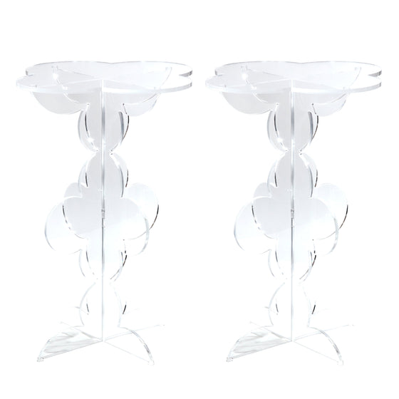 Clover Mahjong Acrylic Side Table (Set of 2)