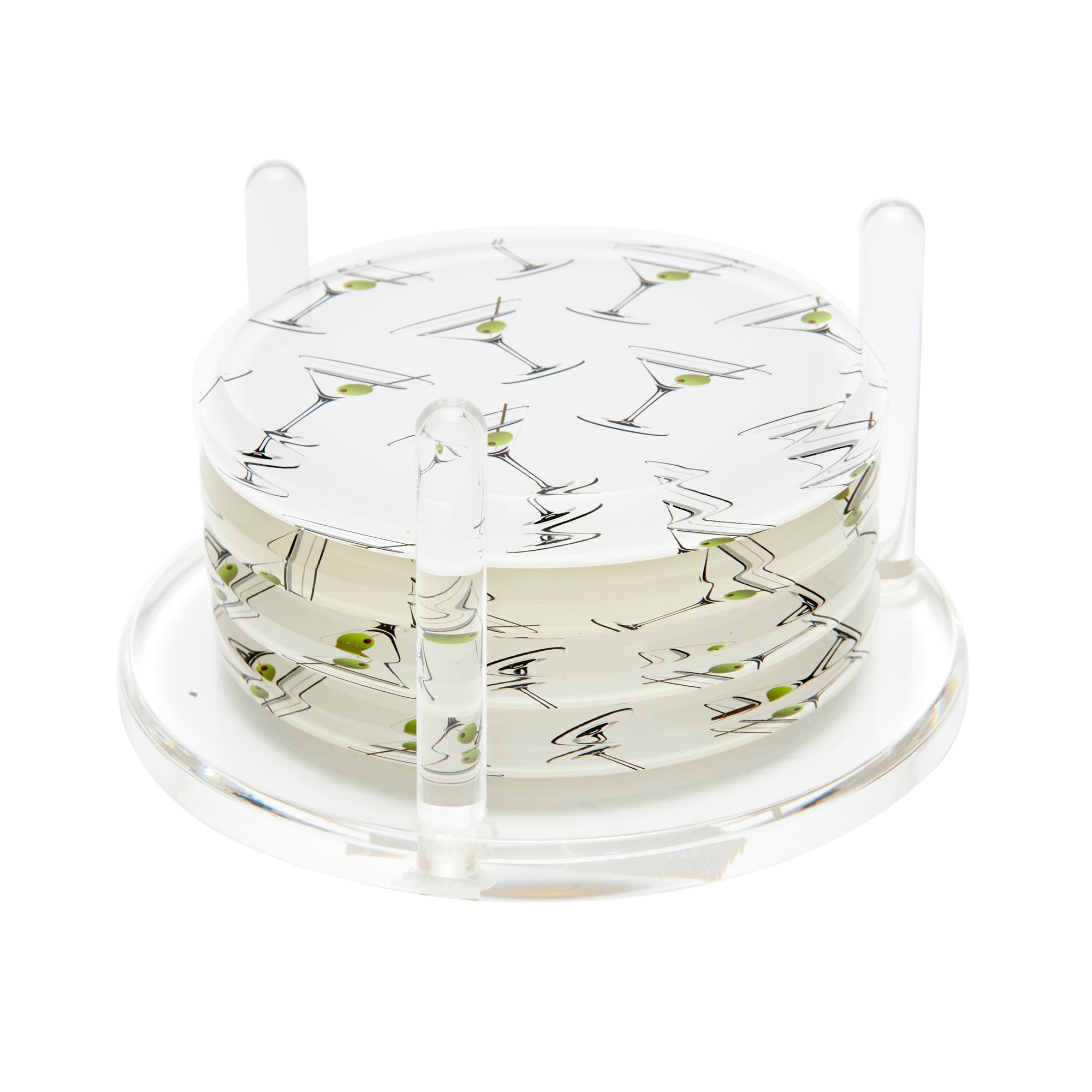 DRINK COASTERS - MARTINI GLASS