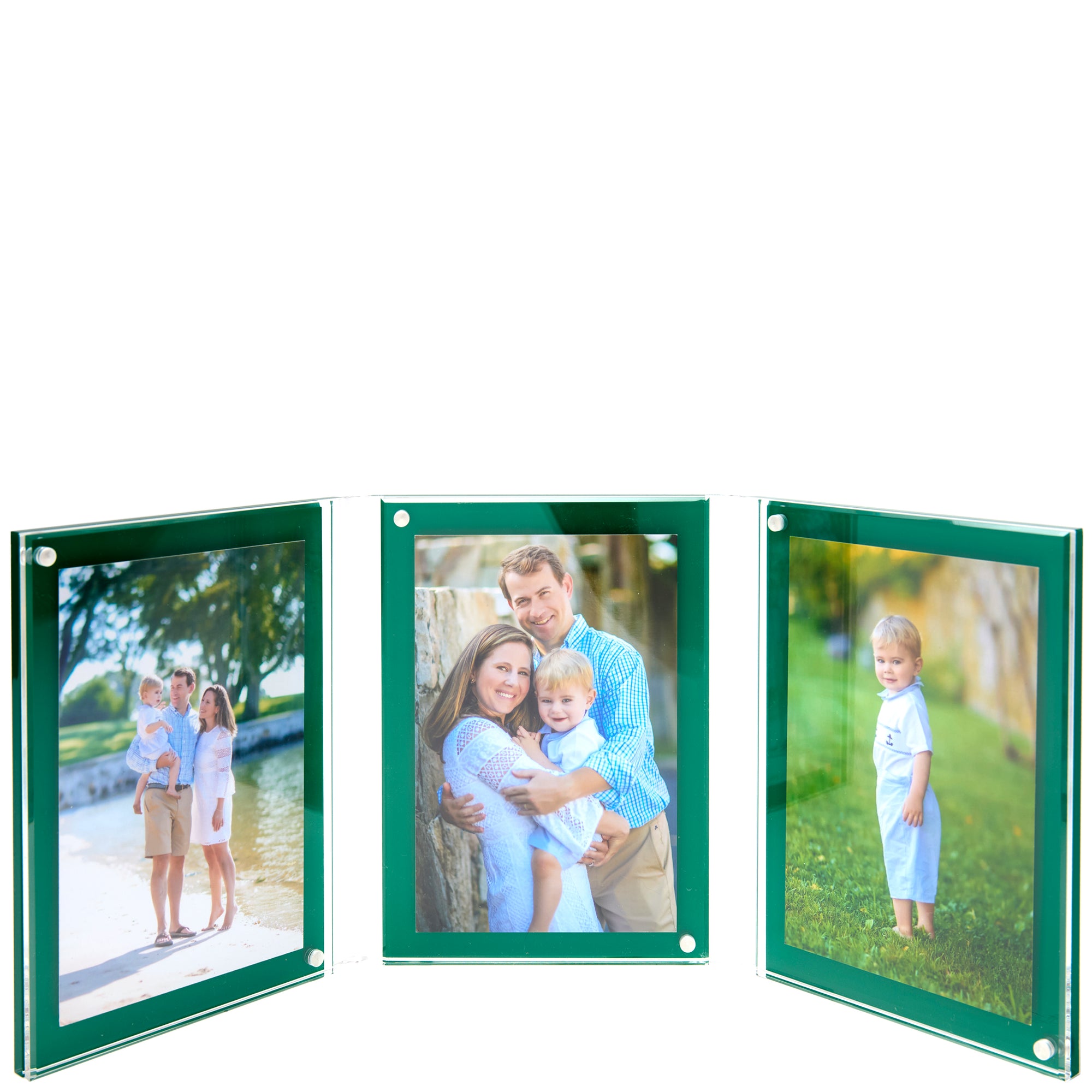 Green Acrylic Large Triple Bevel Frame