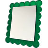 SCALLOP MIRROR  - 11 x 13 - GREEN