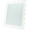 SCALLOP MIRROR - 11 x 13 - WHITE