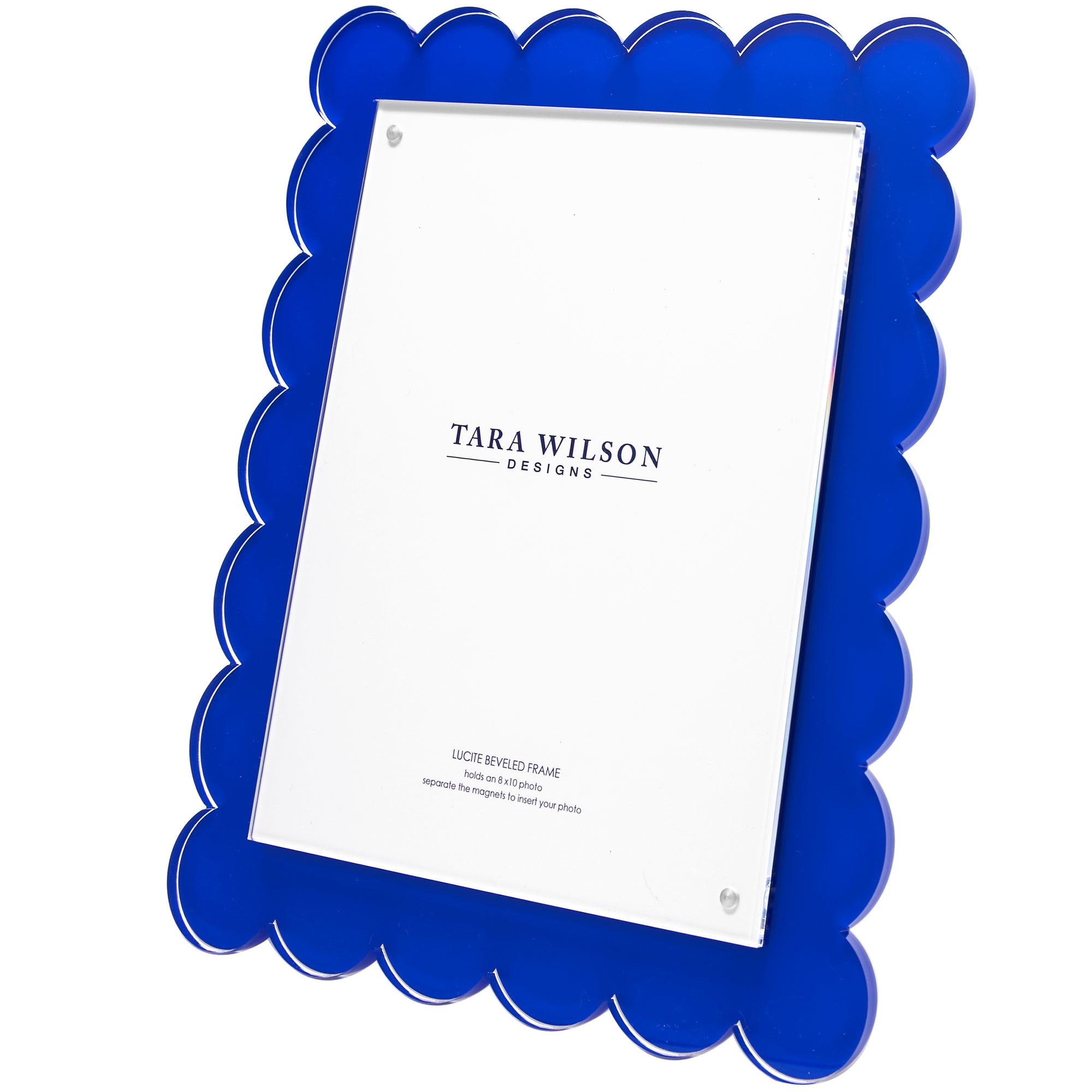 SCALLOP FRAME - 8 X 10 - BLUE