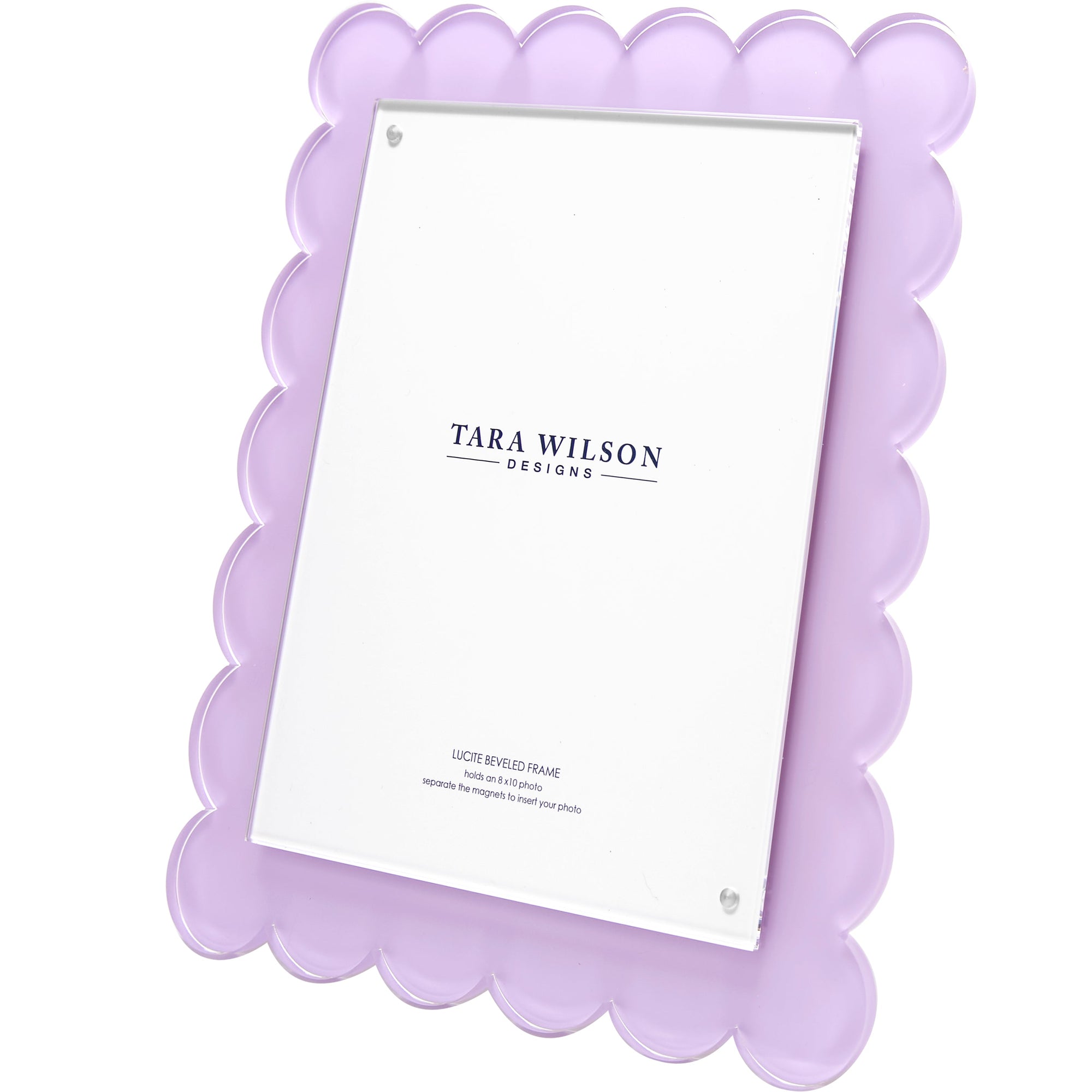 SCALLOP FRAME - 8 X 10 - LAVENDER