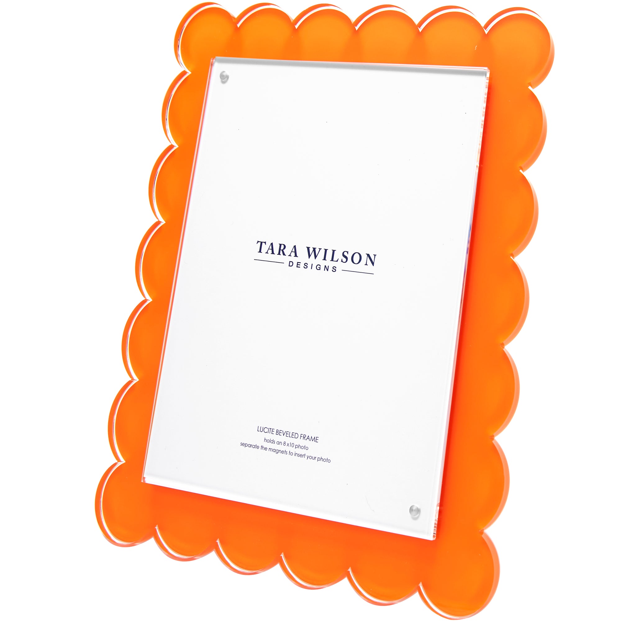 SCALLOP FRAME - 8 X 10 - ORANGE