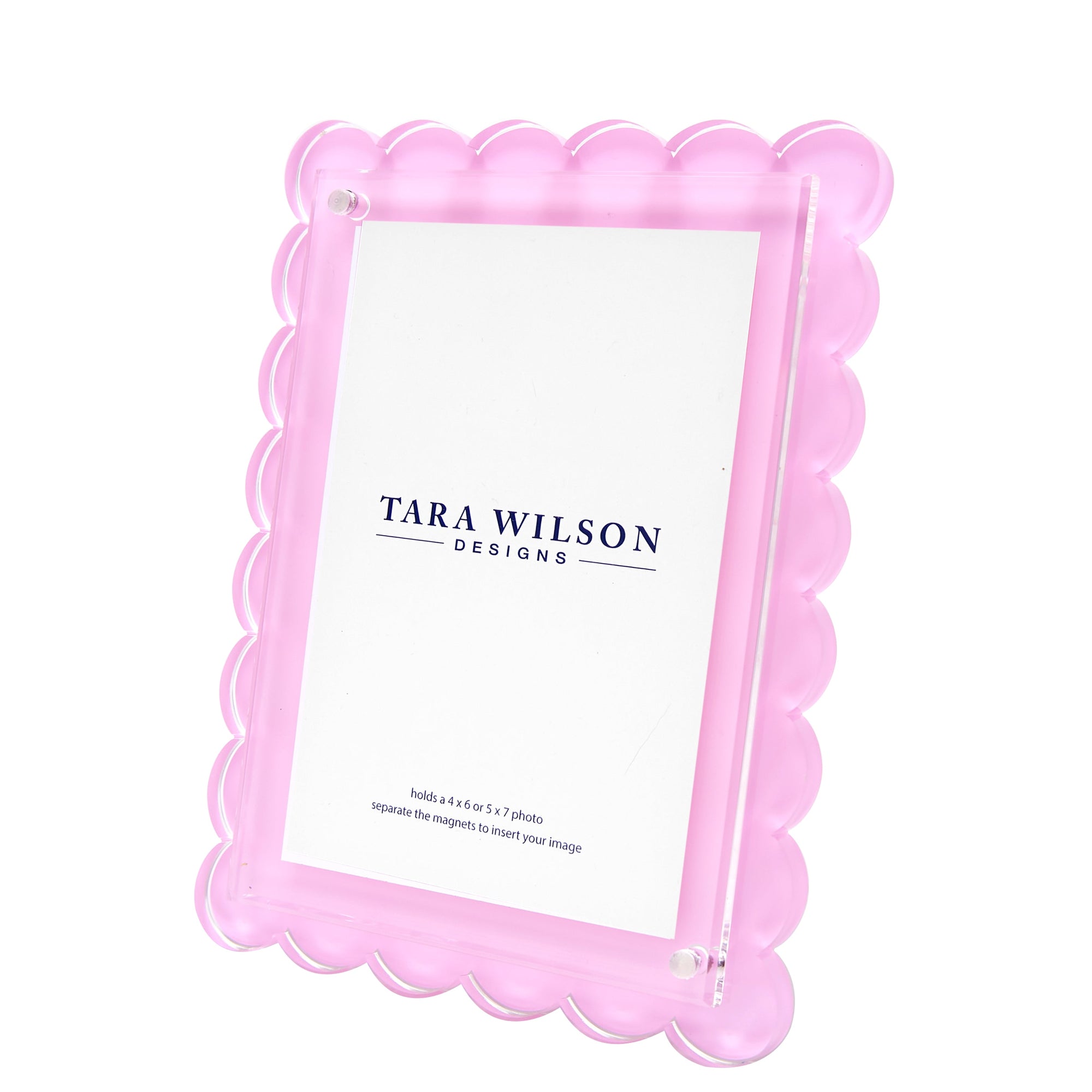 SCALLOP FRAME - PASTEL PINK