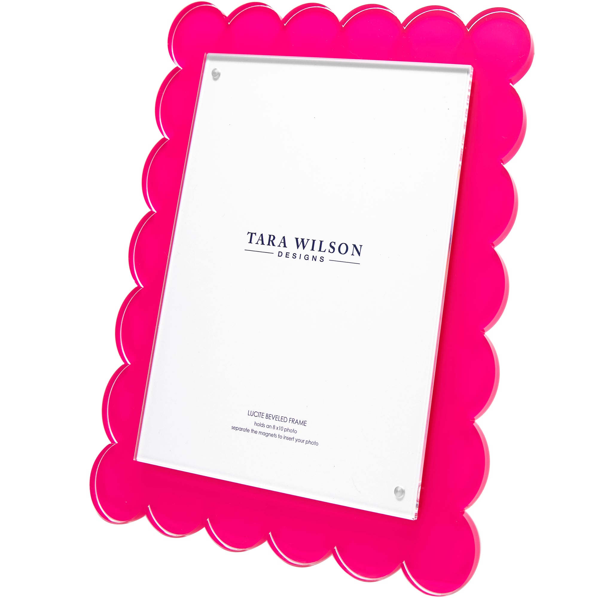 SCALLOP FRAME - 8 X 10 - PINK