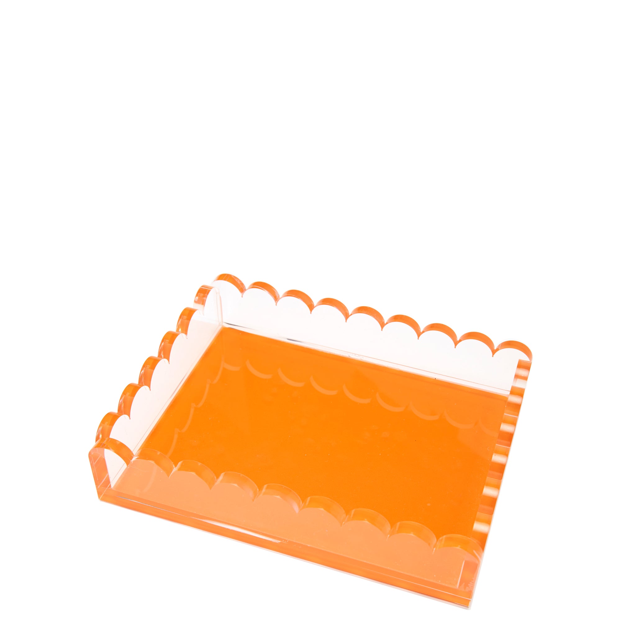 TRAY - SCALLOP - ORANGE