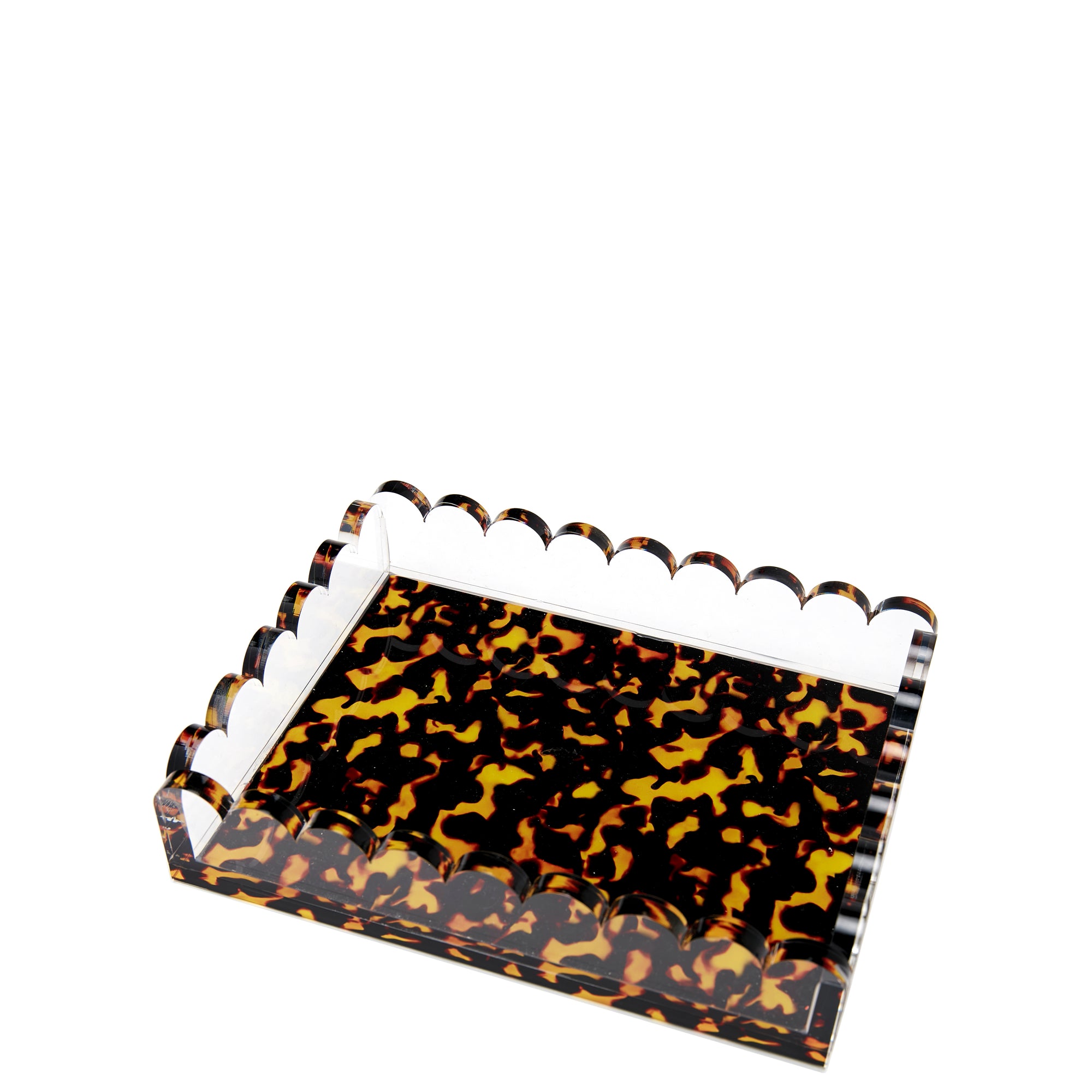 TRAY - SCALLOP - TORTOISE