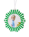 DAISY ORNAMENT -  GREEN & WHITE