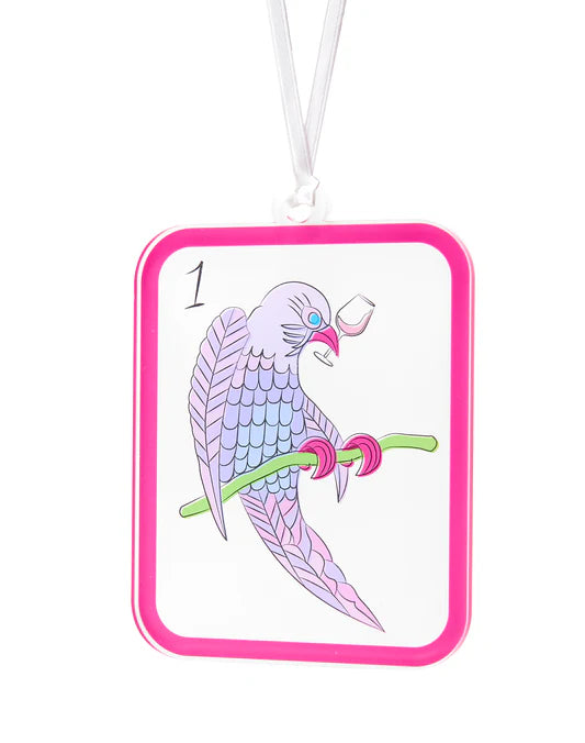 ORNAMENT - MAHJONG BIRDIE BAM