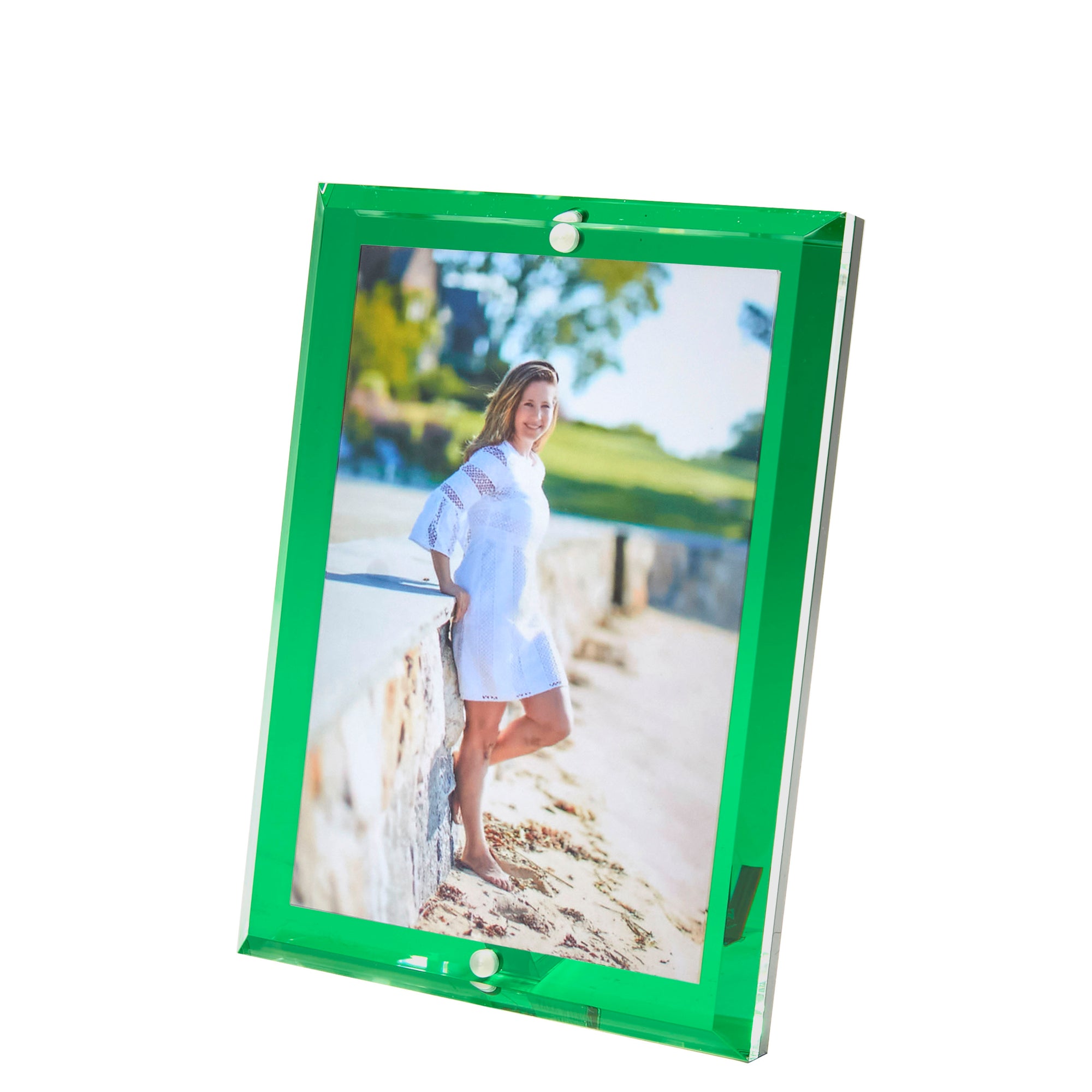 Emerald Acrylic 4" x 6" Beveled Frame
