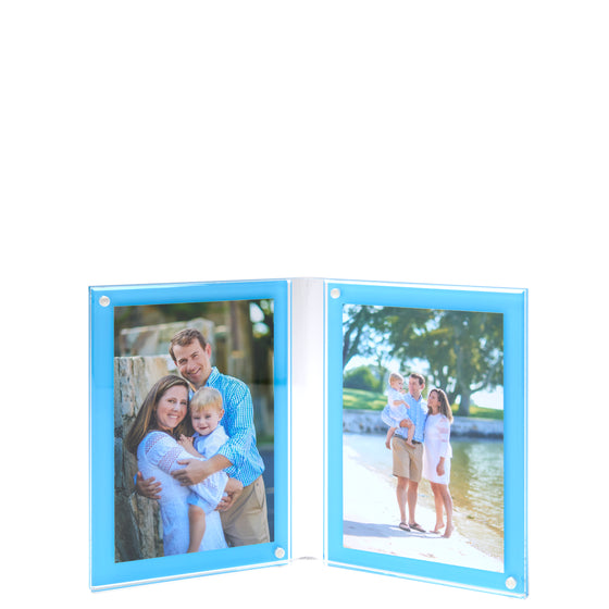 LARGE DOUBLE FRAME - PASTEL BLUE