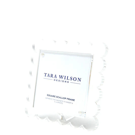 SCALLOP FRAME - SQUARE - CLEAR