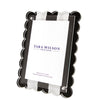 SCALLOP FRAME  - BLACK & WHITE STRIPE FRAME