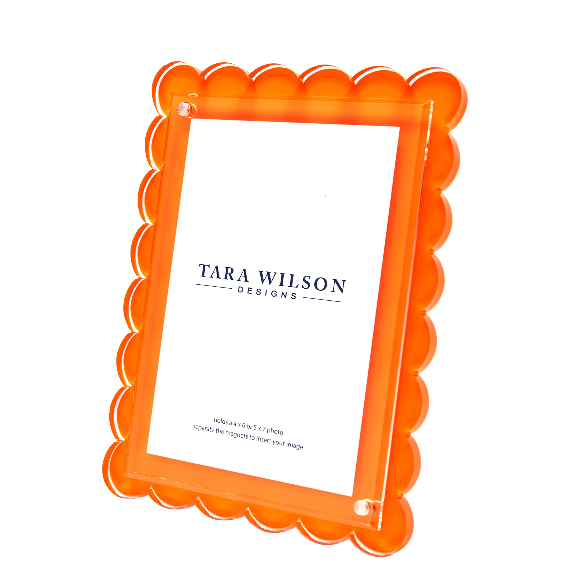SCALLOP FRAME - ORANGE