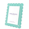 SCALLOP FRAME - PASTEL TURQUOISE