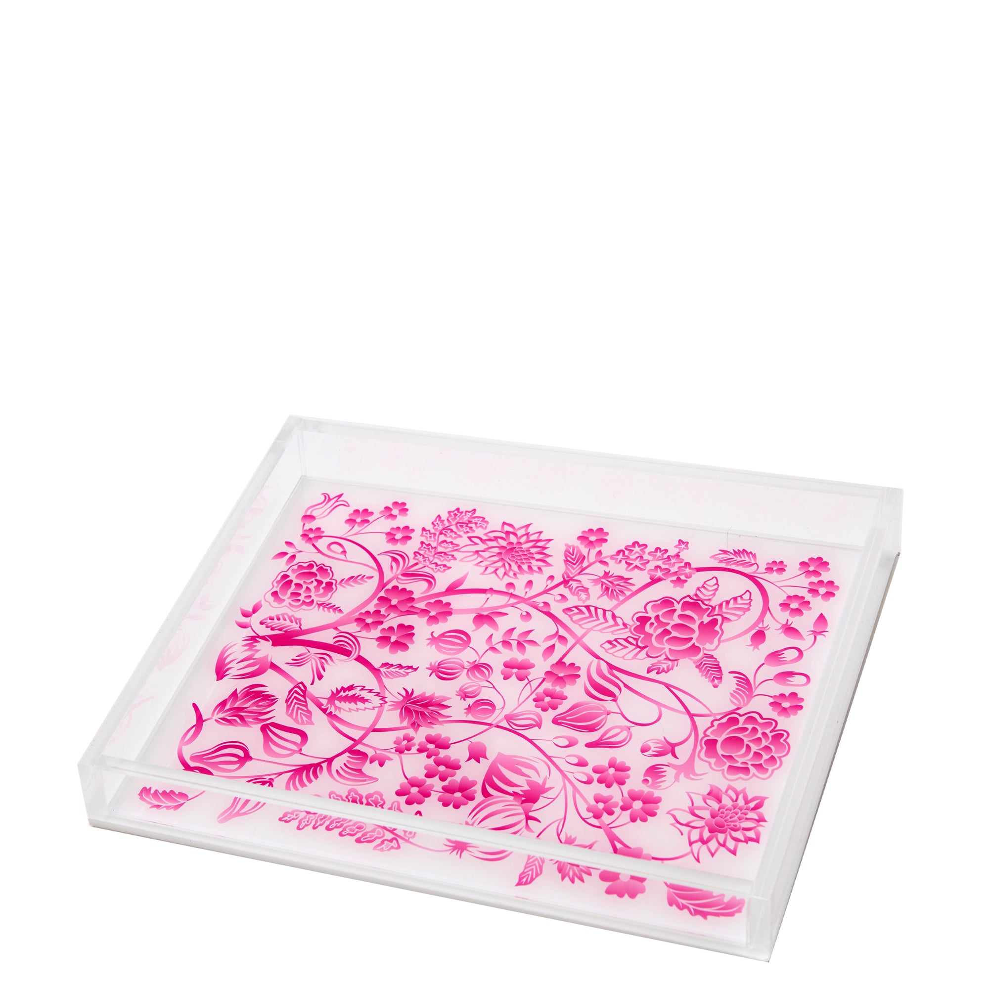 TRAY - PINK TOILE