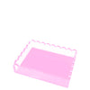 TRAY -  SCALLOP - PASTEL PINK