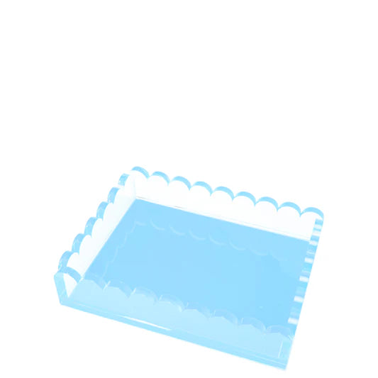 TRAY - SCALLOP - PASTEL BLUE