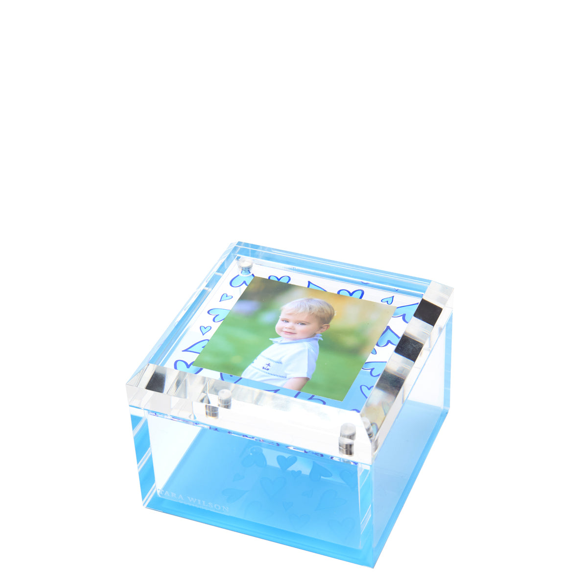 PHOTO BOX - 4" x 4" - BLUE HEART