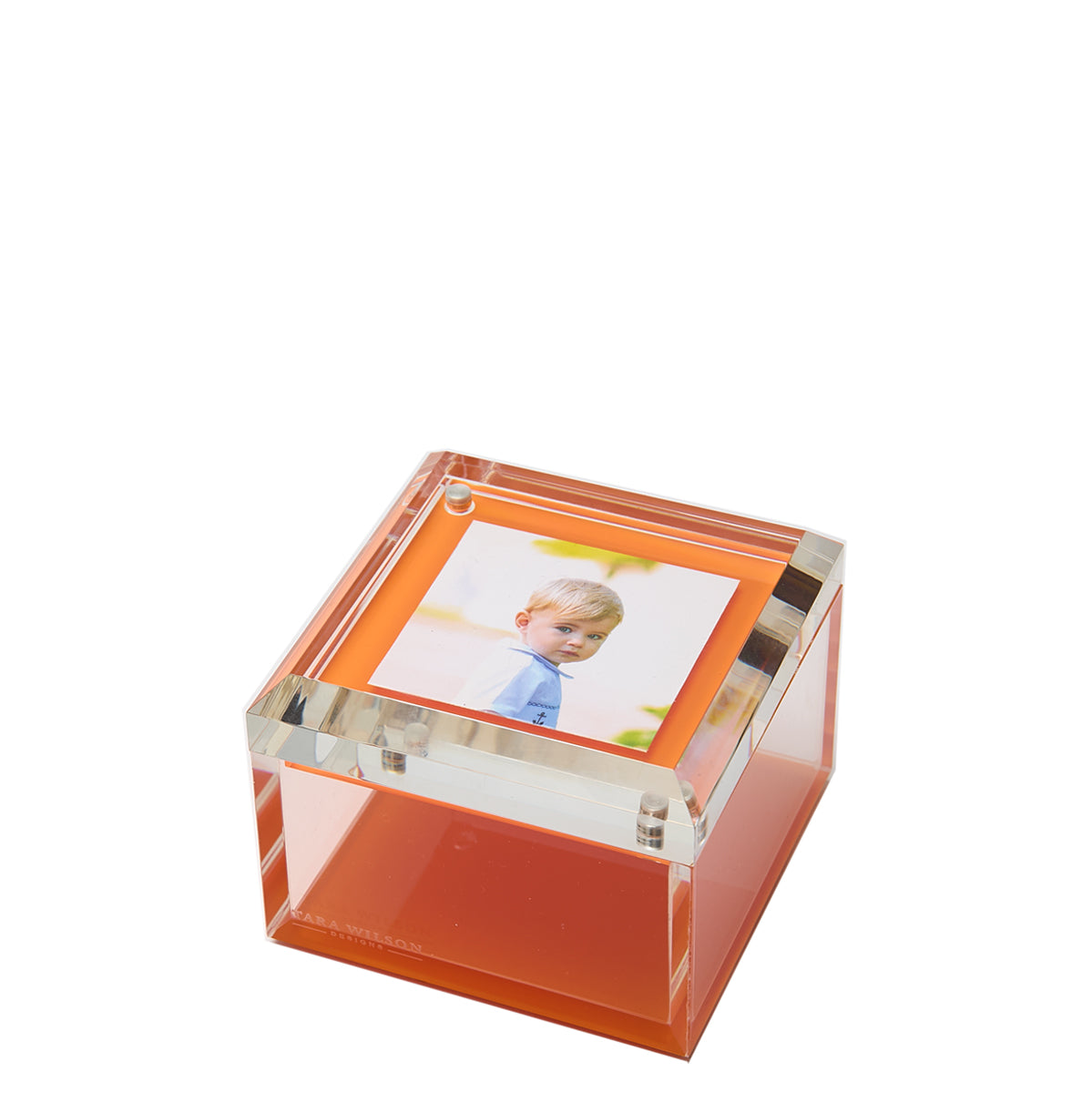 PHOTO BOX - 4" x 4" - ORANGE