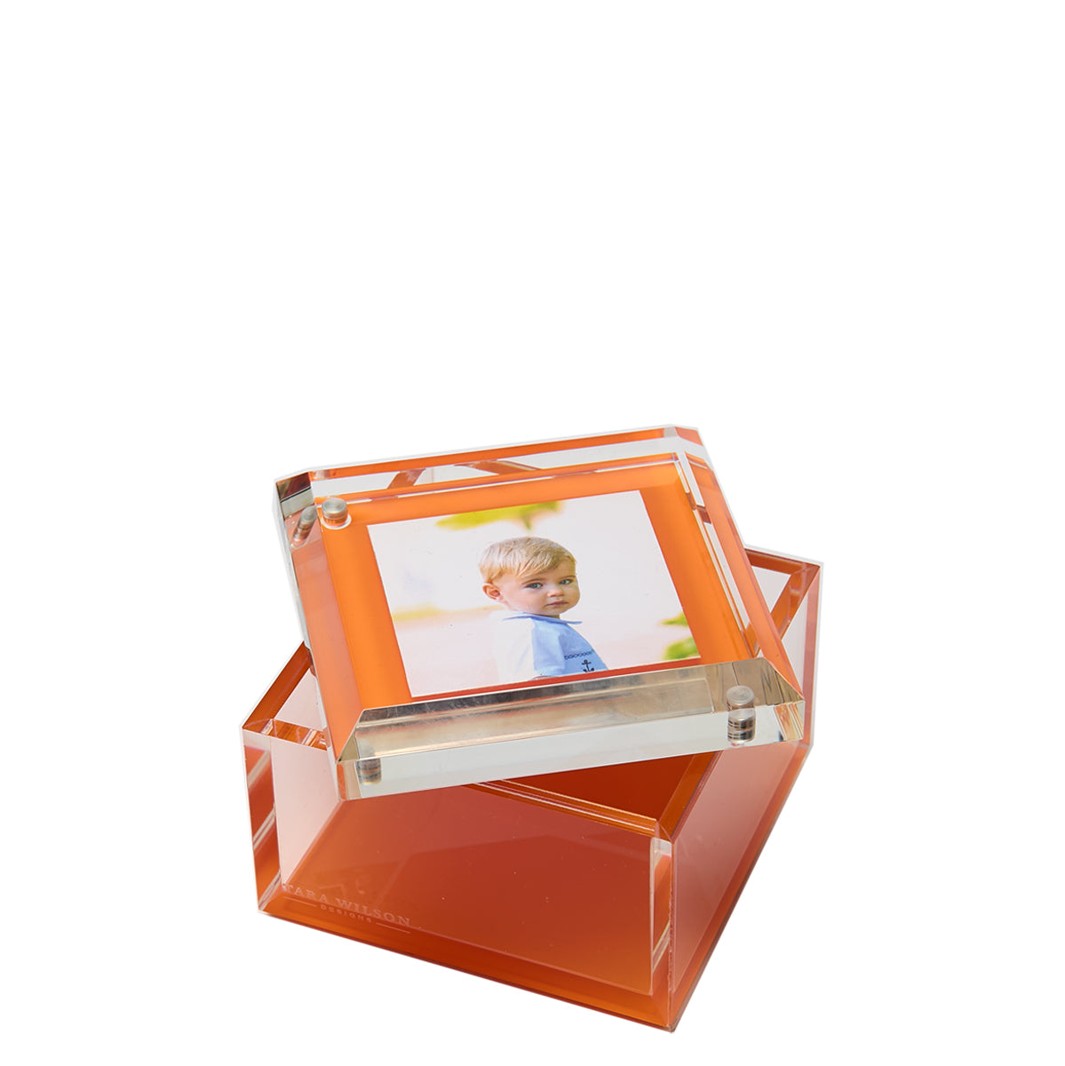 PHOTO BOX - 4" x 4" - ORANGE