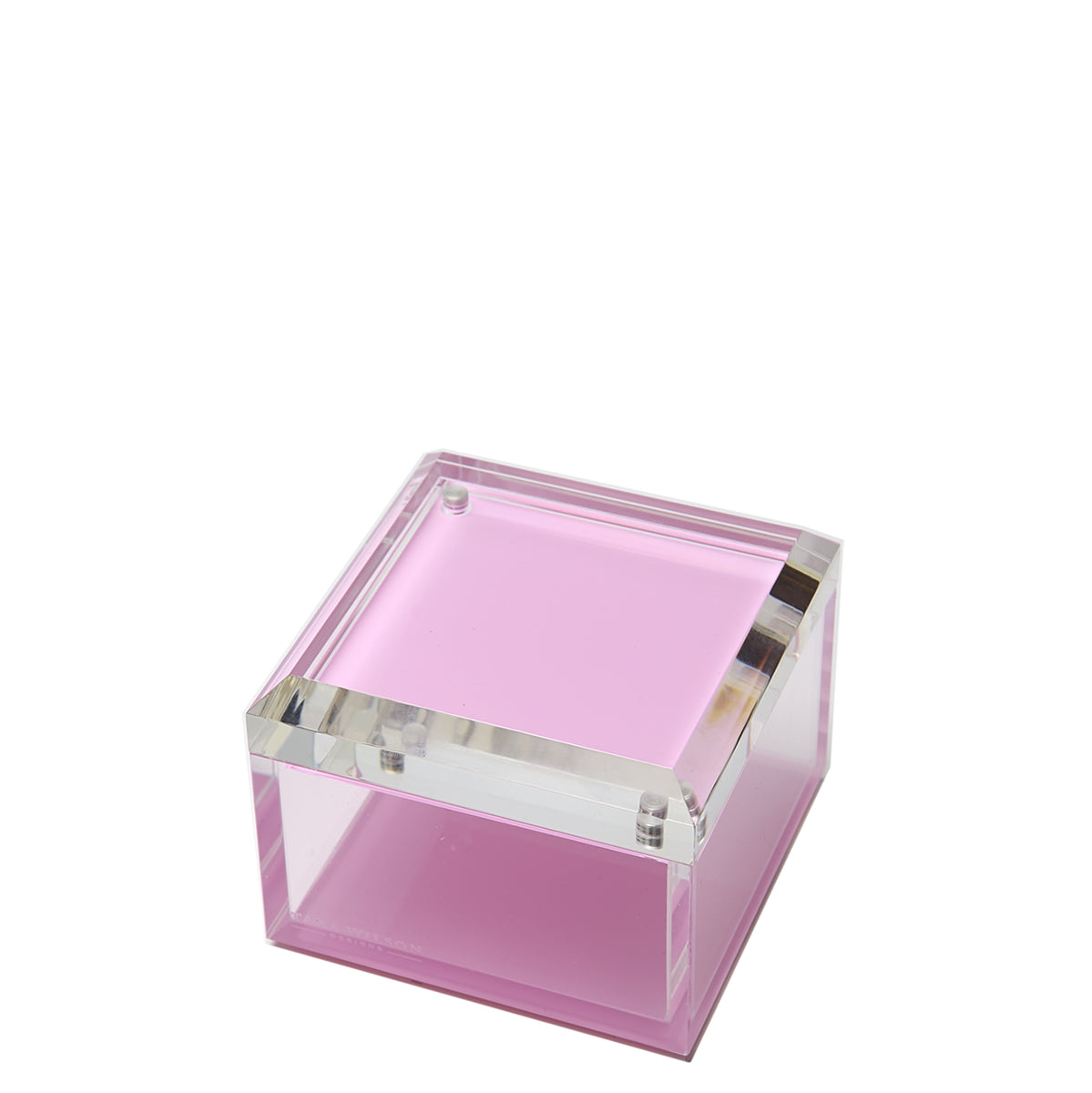 PHOTO BOX - 4" x 4" PASTEL PINK