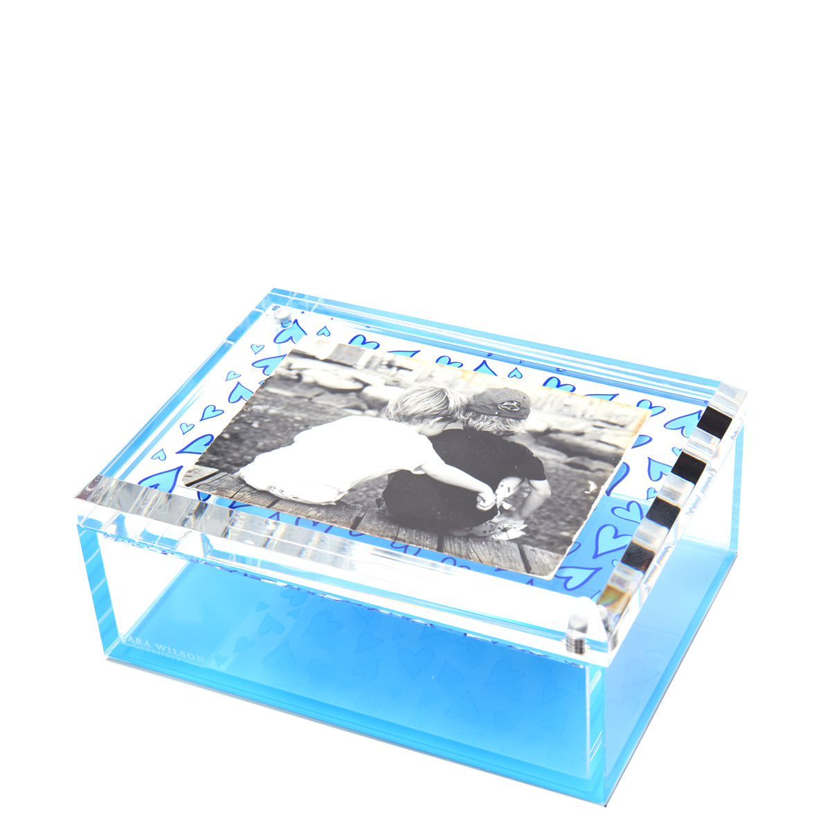 PHOTO BOX - 5" x 7" - BLUE HEART