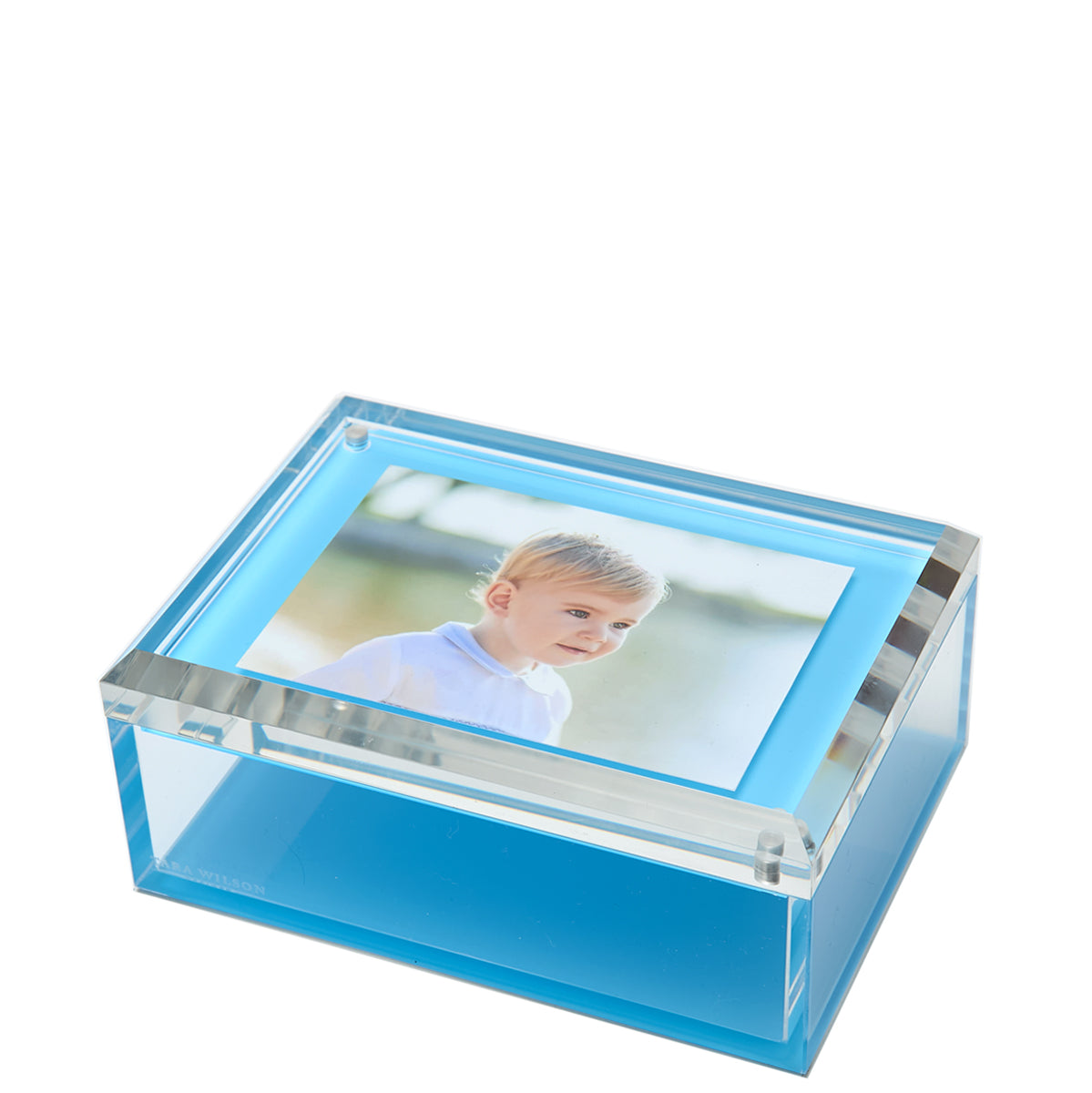 PHOTO BOX - 5" x 7"  PASTEL BLUE