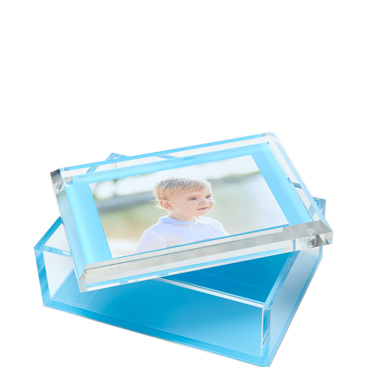 PHOTO BOX - 5" x 7"  PASTEL BLUE