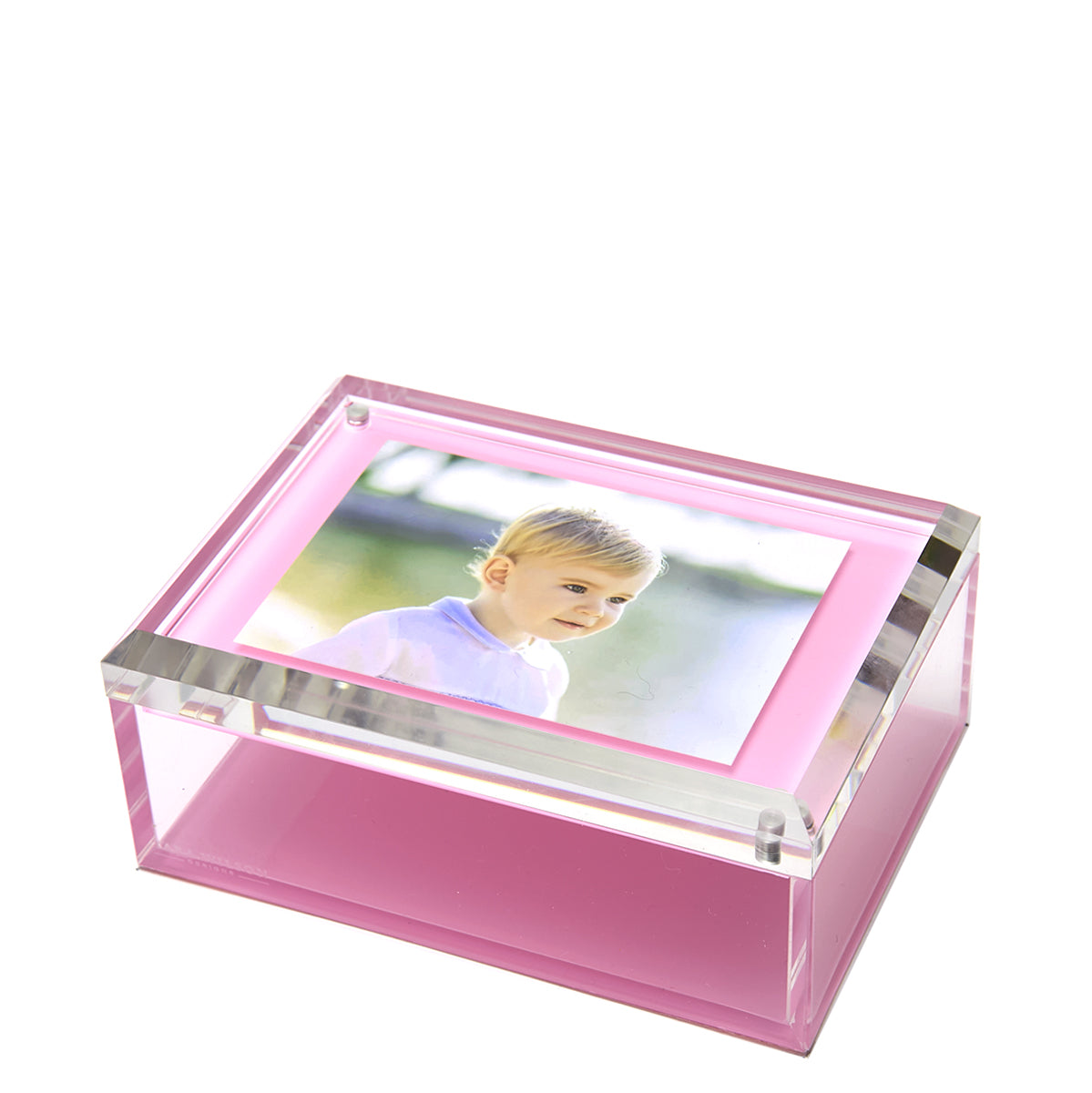 PHOTO BOX - 5" x 7"  PASTEL PINK