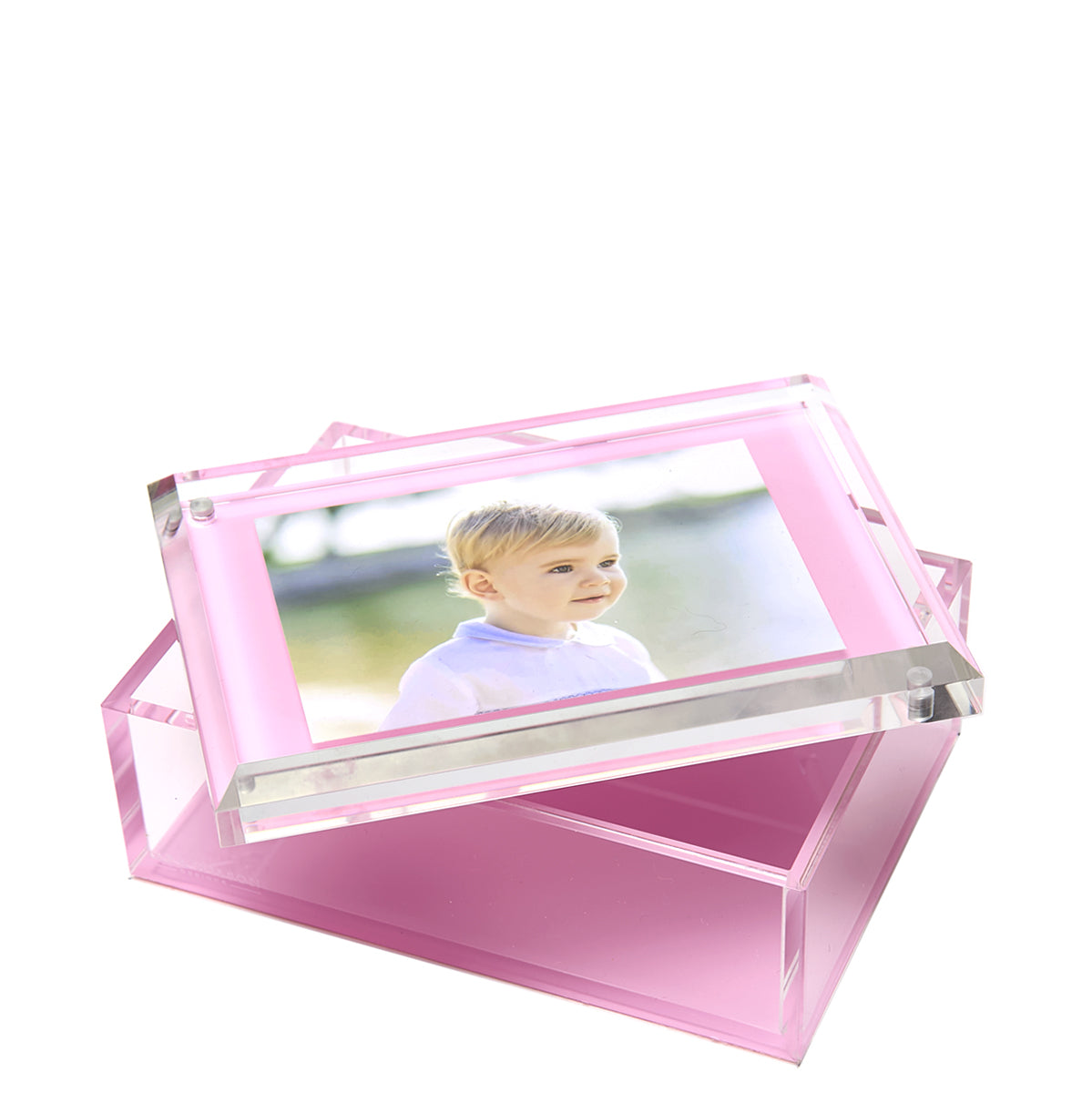 PHOTO BOX - 5" x 7"  PASTEL PINK