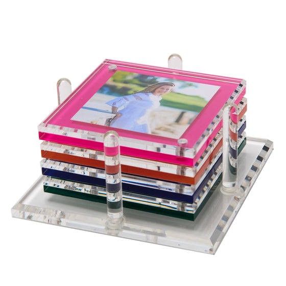 PHOTO DRINK COASTERS - MULTI-COLOR