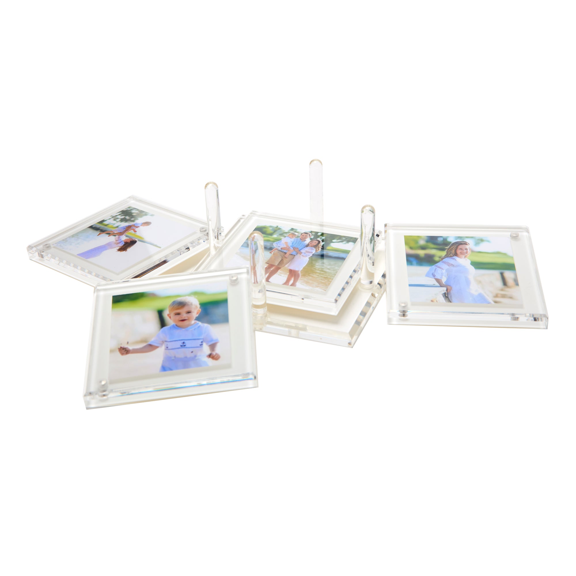 PHOTO DRINK COASTERS - WHITE