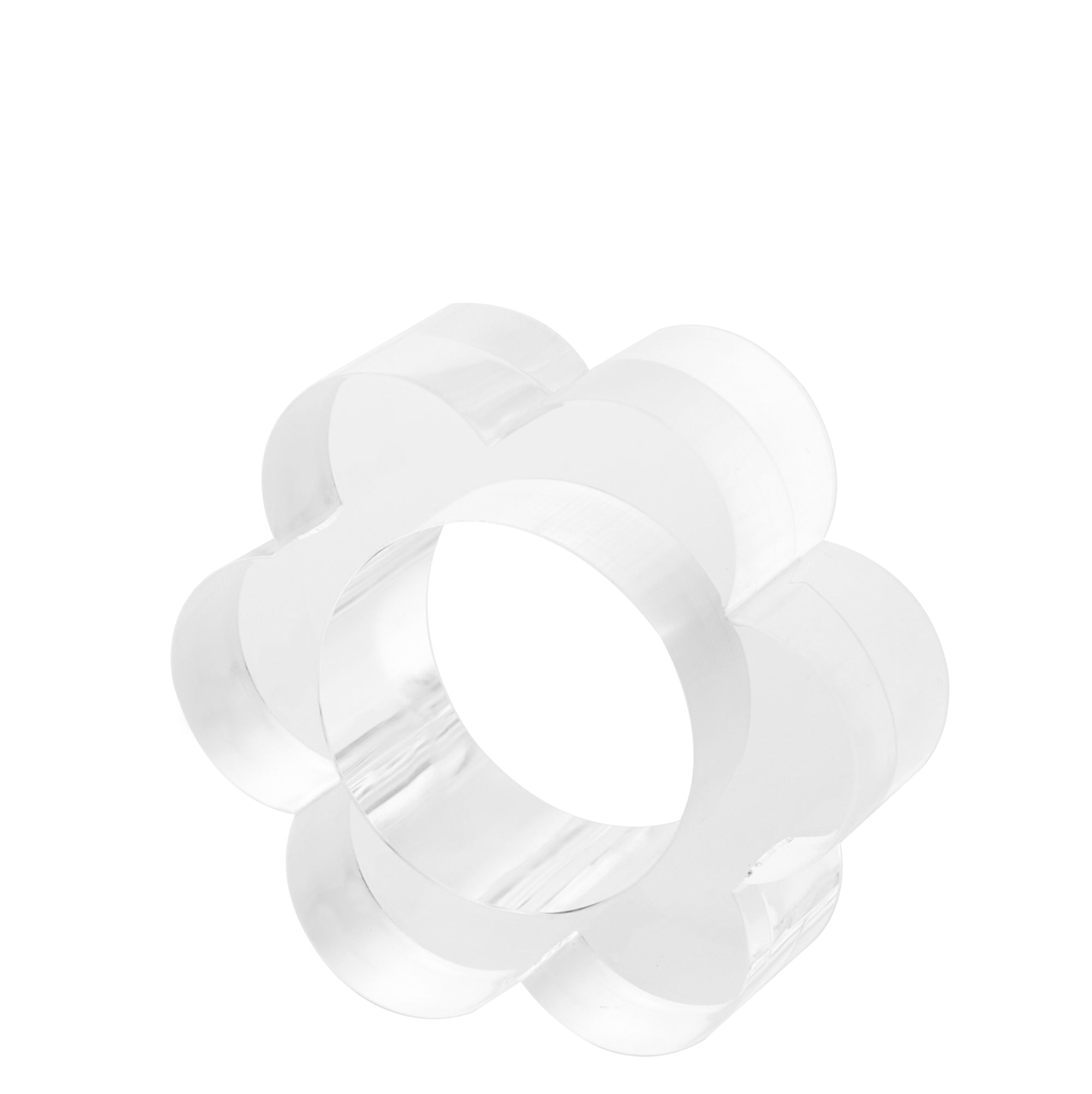 SCALLOP NAPKIN RINGS - SET OF 4