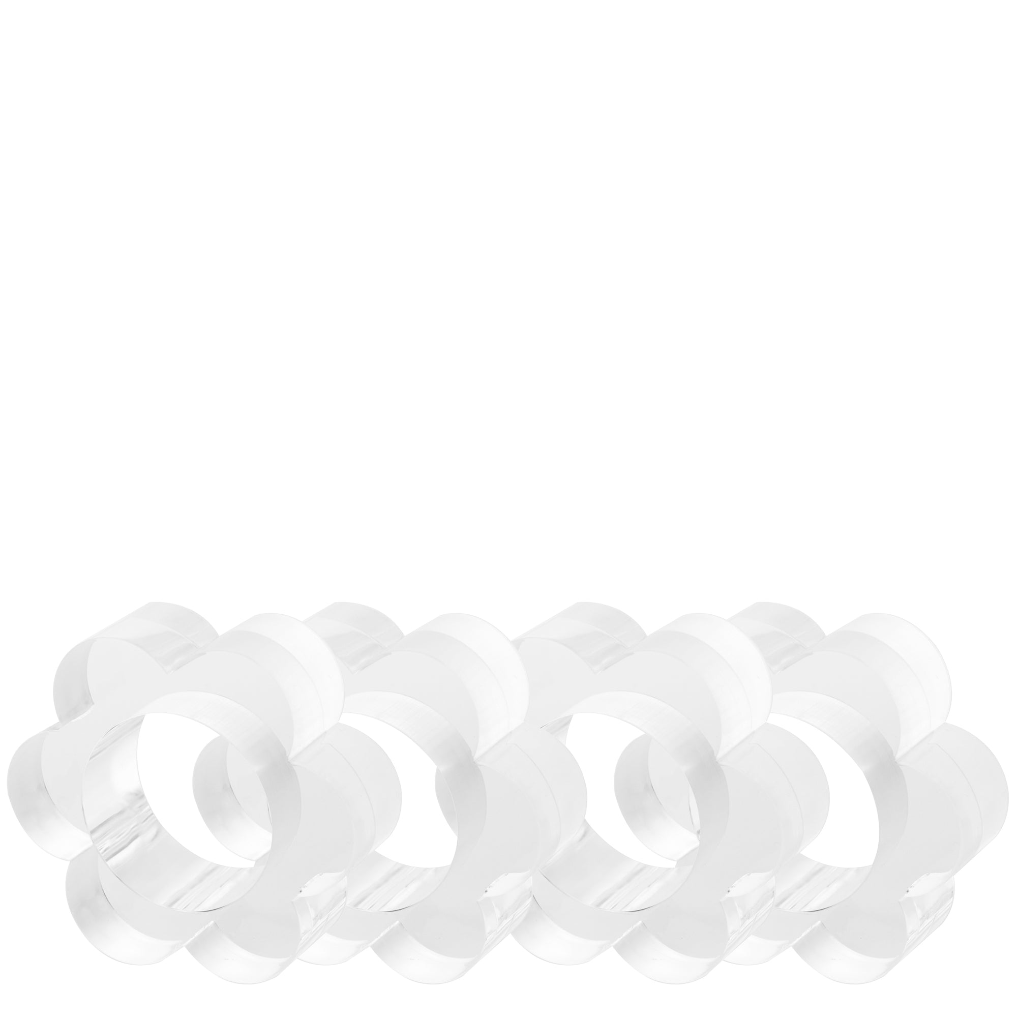 SCALLOP NAPKIN RINGS - SET OF 4