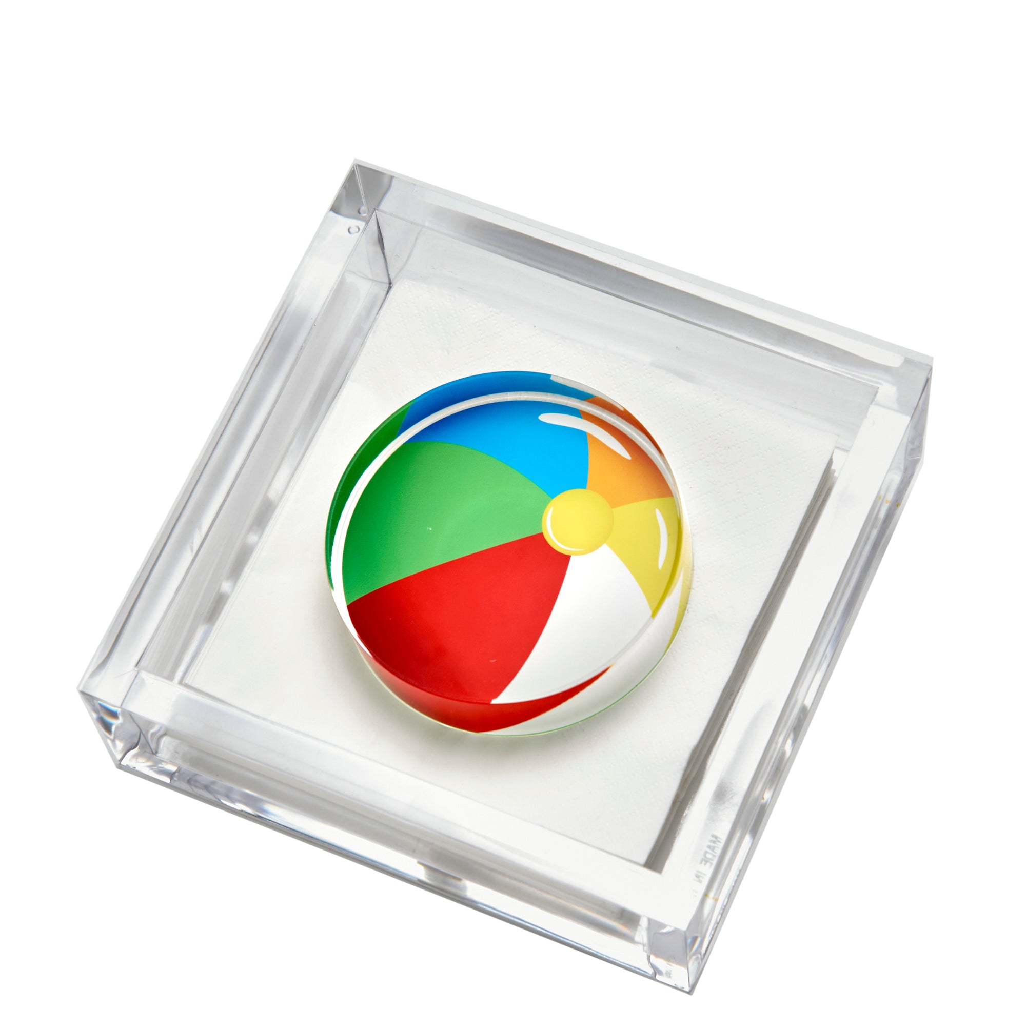 Beach Ball Acrylic Cocktail Napkin Holder