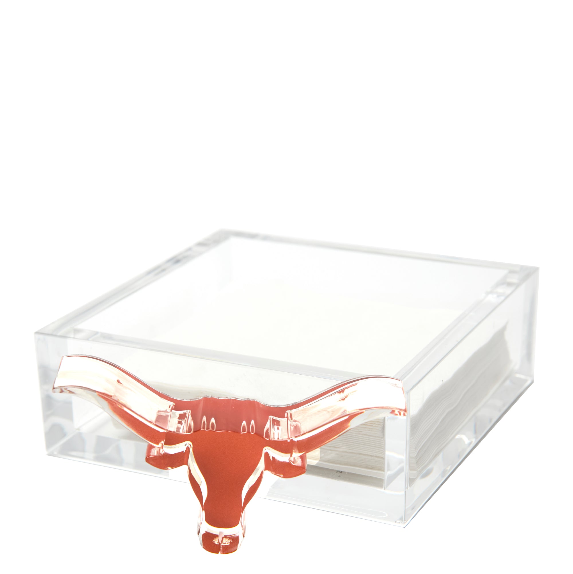 COCKTAIL NAPKIN HOLDER - LONGHORN