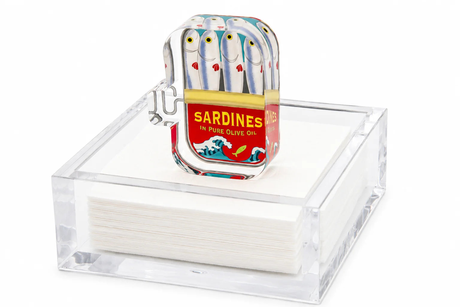 Sardines Acrylic Cocktail Napkin Holder