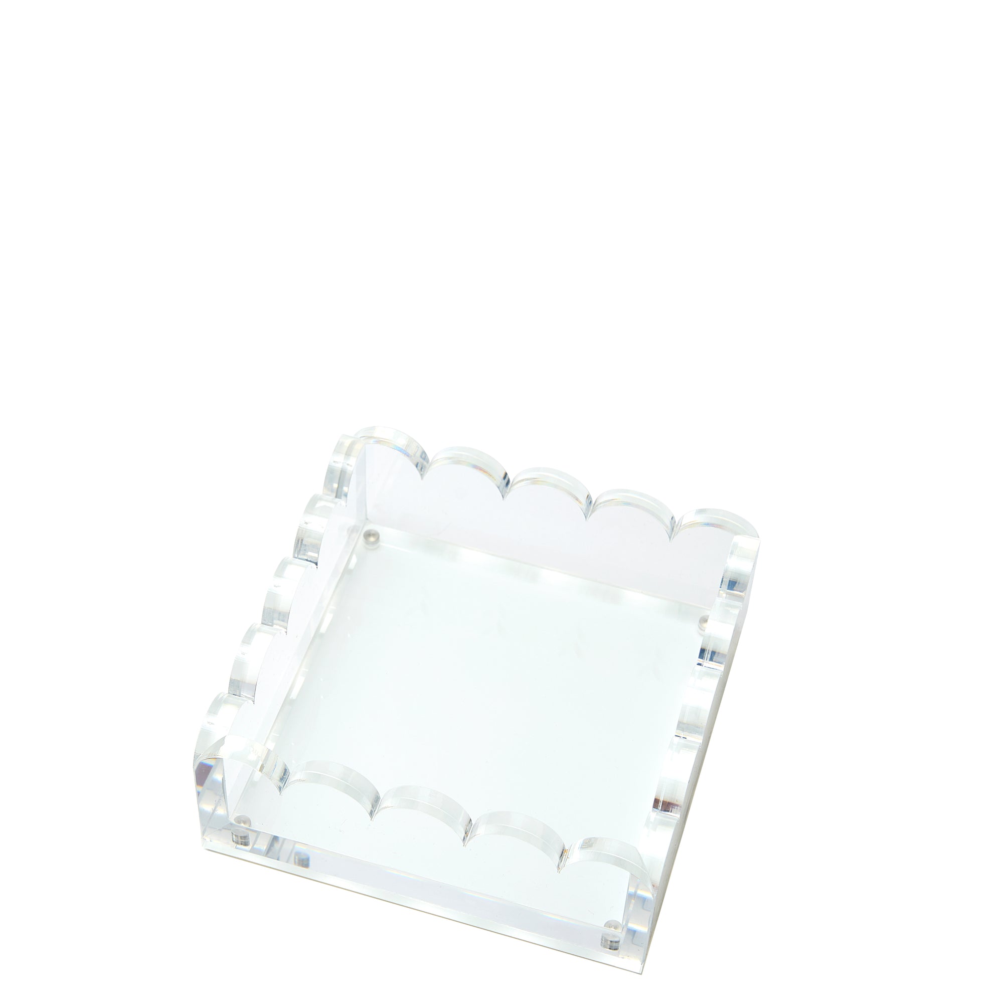 SCALLOP PHOTO TRAY - SMALL - CLEAR
