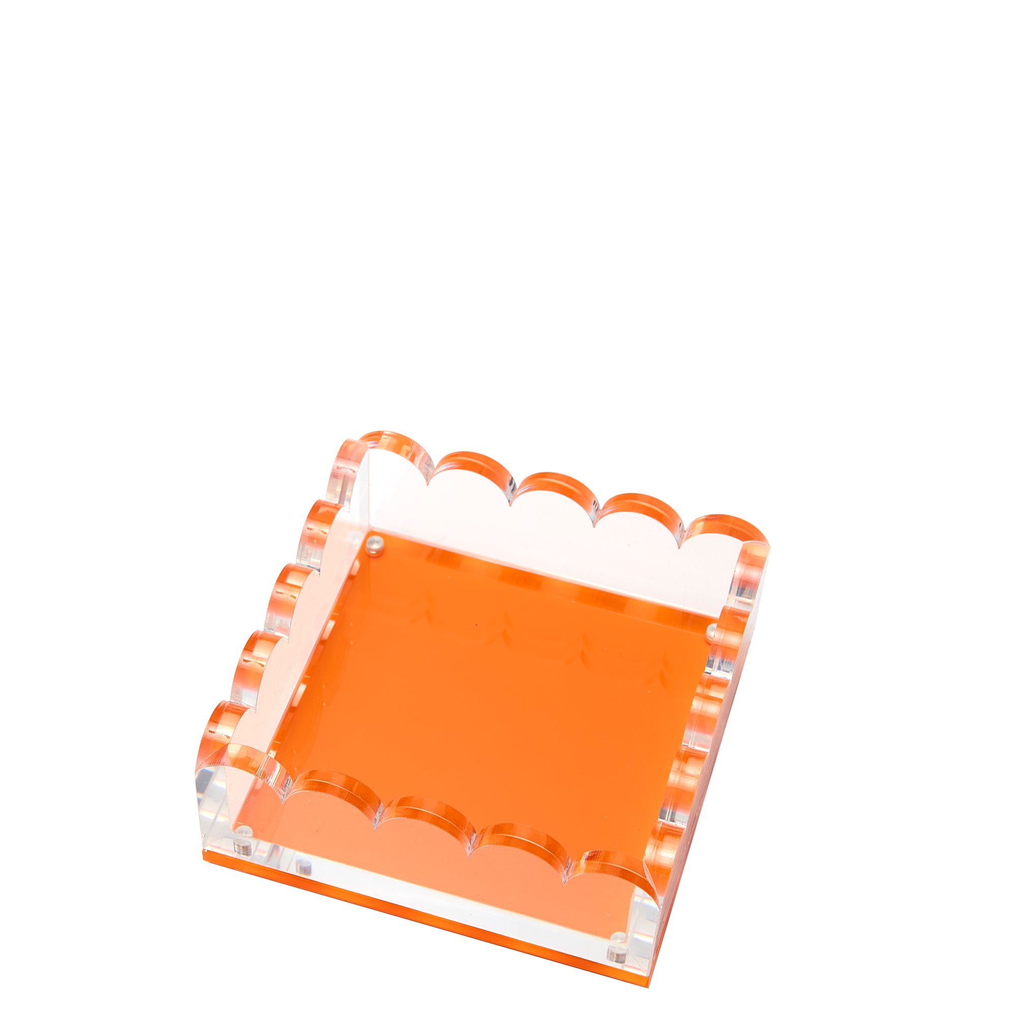 SCALLOP PHOTO TRAY - SMALL - ORANGE