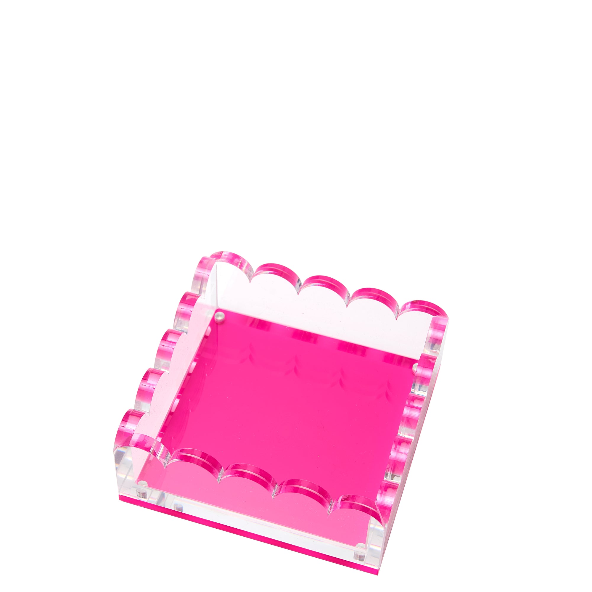 SCALLOP PHOTO TRAY - SMALL - PINK