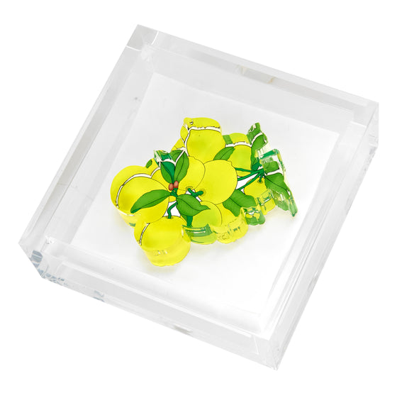 Lemons Acrylic Cocktail Napkin Holder