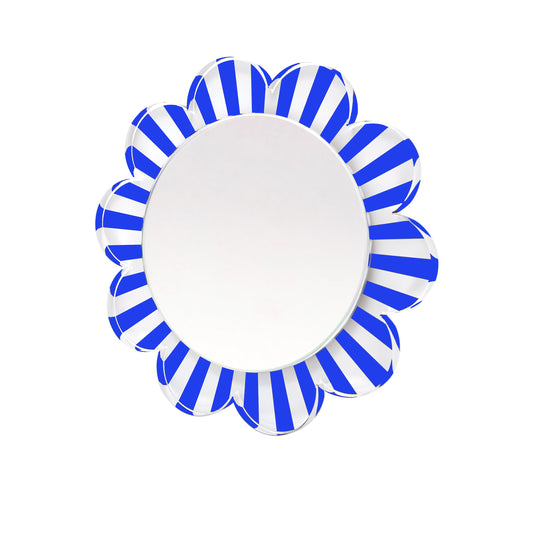 DAISY MIRROR - BLUE & WHITE