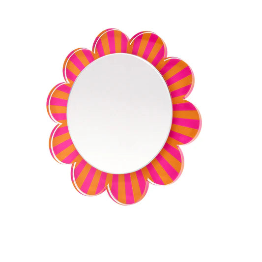 DAISY MIRROR - ORANGE & PINK