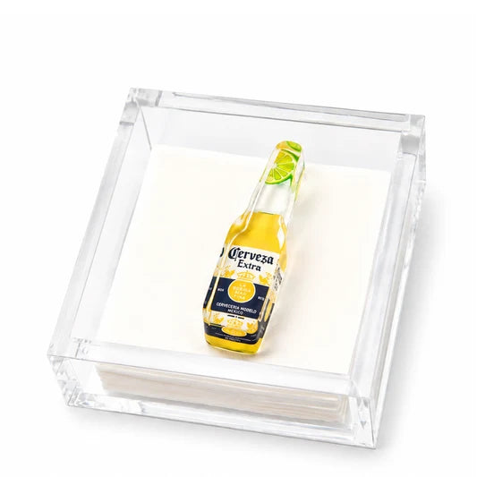 Beer Bottle Acrylic Cocktail Napkin Holder