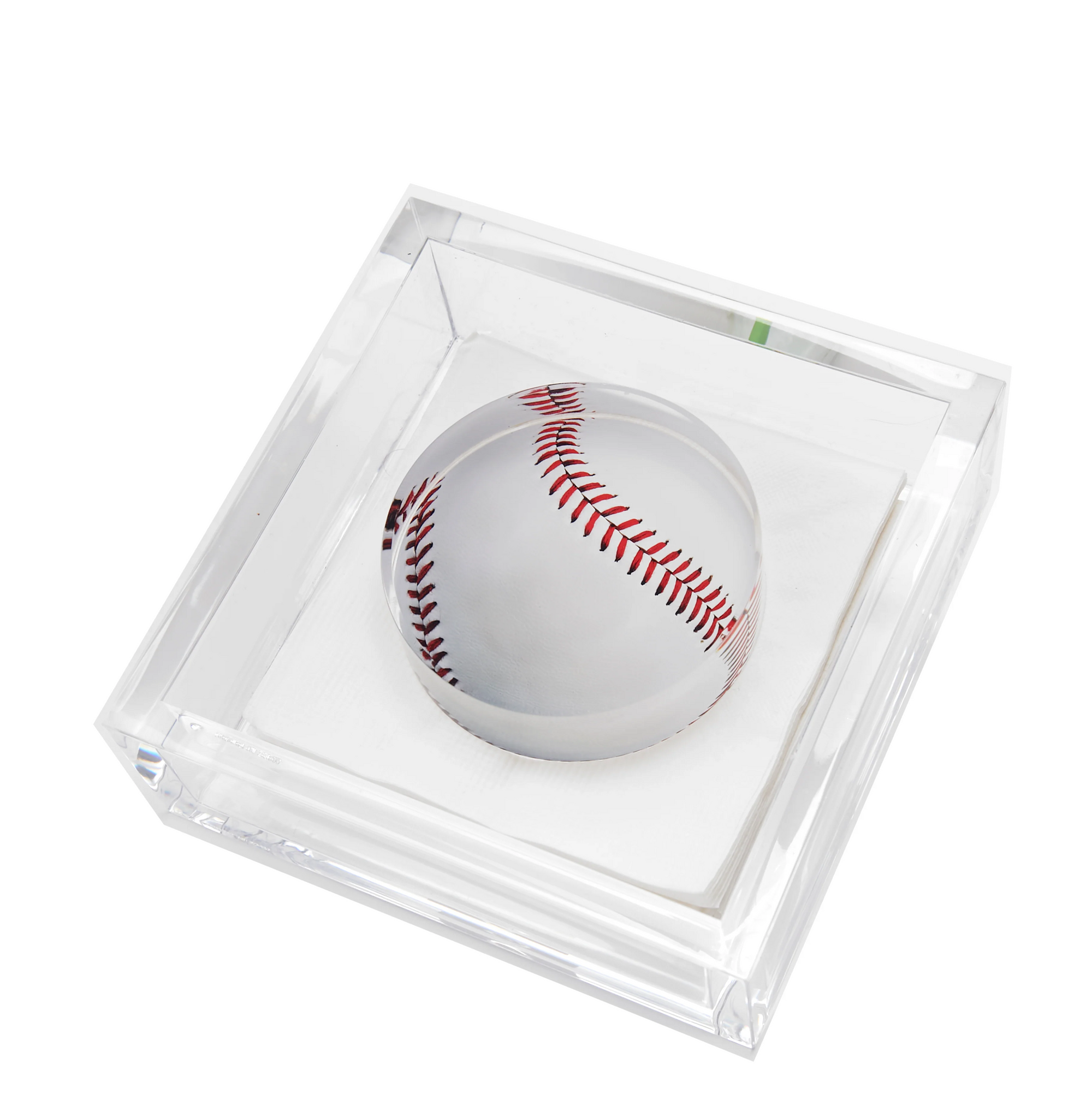 COCKTAIL NAPKIN HOLDER - BASEBALL