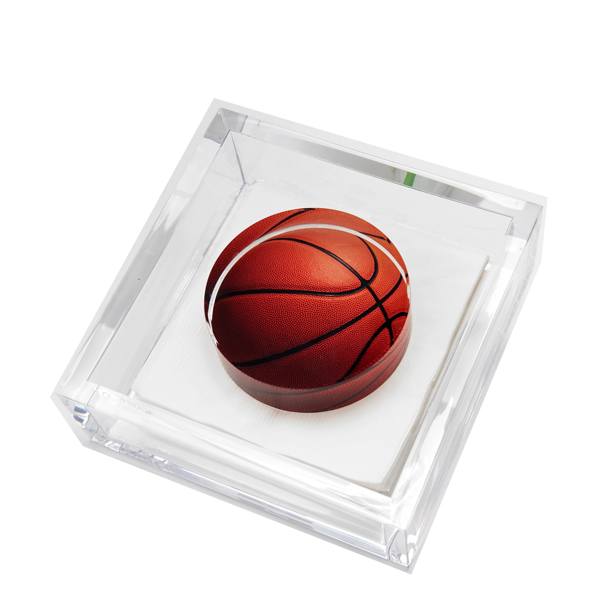 COCKTAIL NAPKIN HOLDER - BASKETBALL