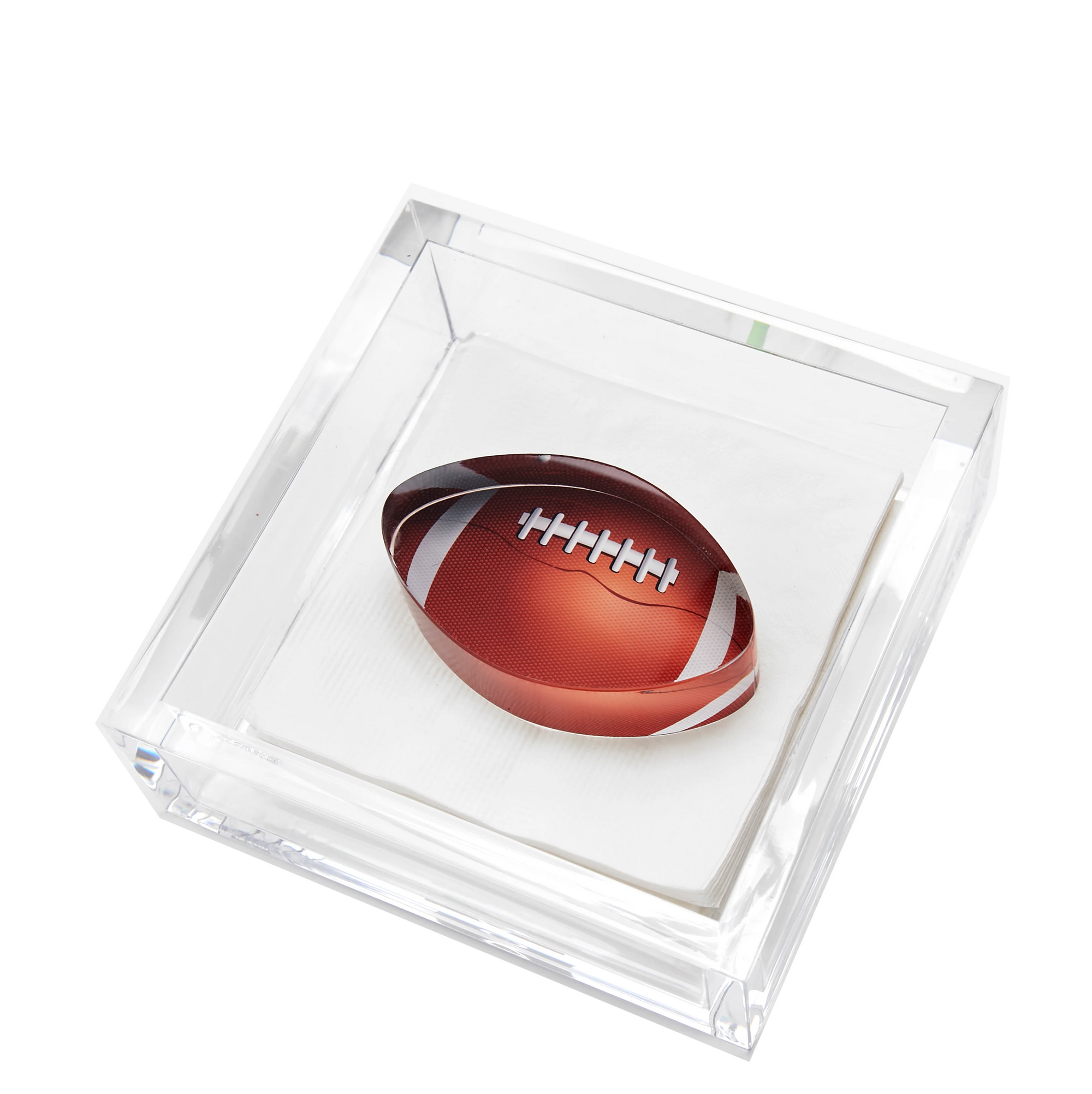 COCKTAIL NAPKIN HOLDER - FOOTBALL